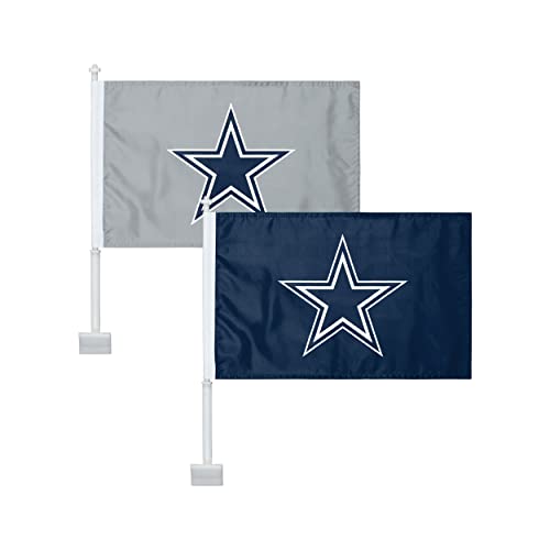Dallas Cowboys Car Flag Set - 2-Pack, 20"L x 16"W