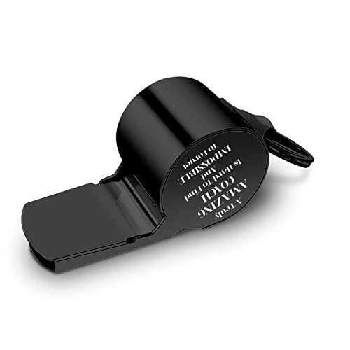 Stainless Steel Whistle with Lanyard - Best Soccer Black