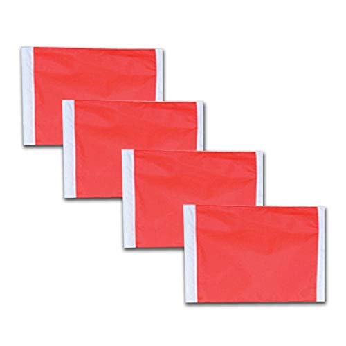 Soccer Corner Flags Replacement Set of 4 - High Visibility Orange