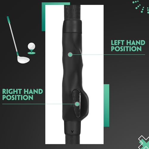 Golf Grip Trainer for Right Handed Golfers - Black