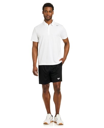 Reebok Men's Viper 2.0 7-Inch Athletic Shorts Medium Black Lightweight Mesh