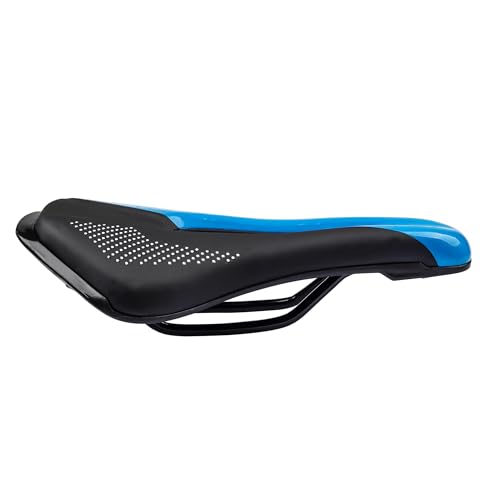 Yaruijia Blue Waterproof Bike Seat Cushion for Road & Mountain Bikes - Unisex Comfort, Ventilated, Extra Thick Padding