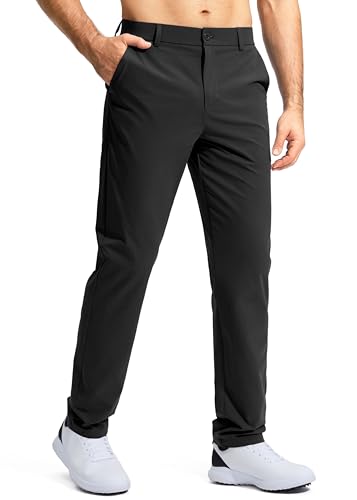 Men's Stretch Golf Pants - Lightweight Quick Dry Casual Trousers with Pockets