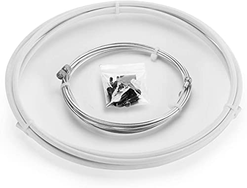 Universal Bicycle Brake Cable Housing Kit for Mountain & Road Bikes - White