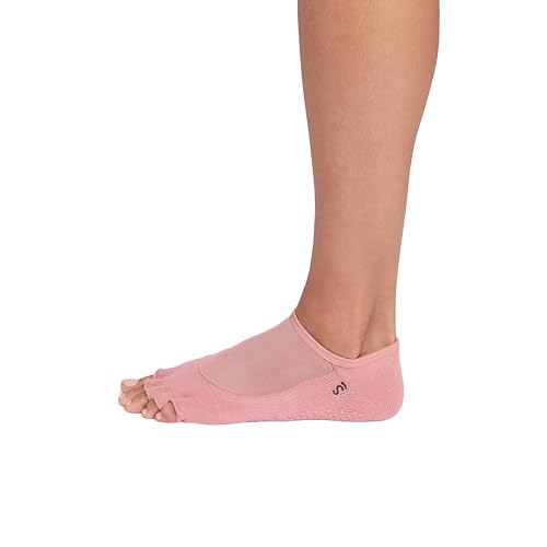 Toesox Luna Grip Socks Half-Toe for Pilates, Yoga & Dance – Non-Slip Barre Socks