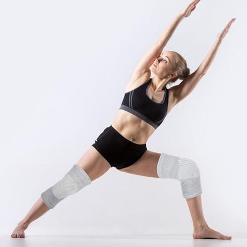 Bamboo Knee Sleeve - Elastic Compression Knee Brace for Pain Relief