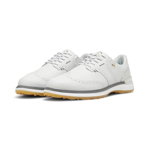 PUMA Golf Avant Wing Tip Shoes - 11 / Feather Gray-Slate Gray