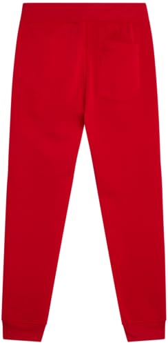 Fleece Jogger Pants for Big Boys - Age 8-18 / Size 14-16 / Red