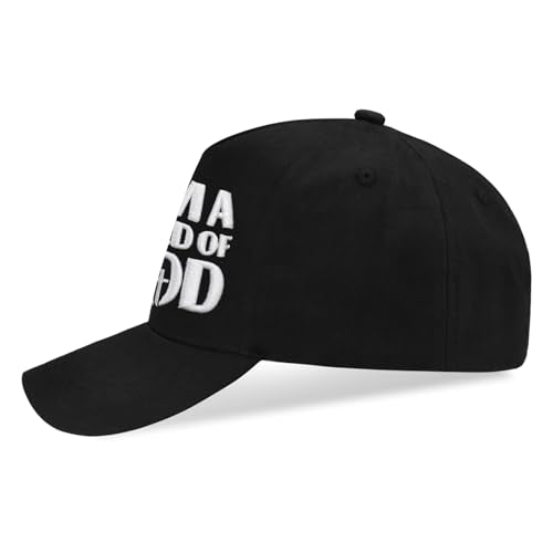 Christian Baseball Cap for Men & Women - Adjustable Black Hat