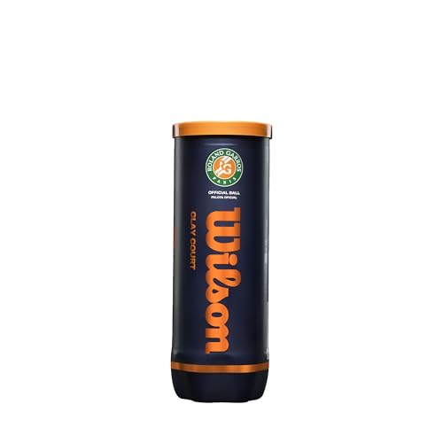 Clay Tennis Balls - Wilson Roland Garros 3 Ball Can - Yellow