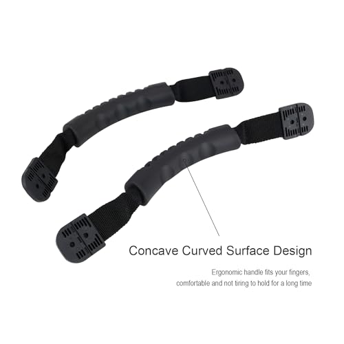 TIANMEIYI Cornhole Board Handles 2 Pack with Rubber Grip - Easy DIY Install