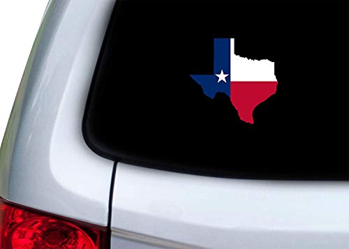 Texas Flag Vinyl Sticker - 5-Inch Lone Star State Car Decal