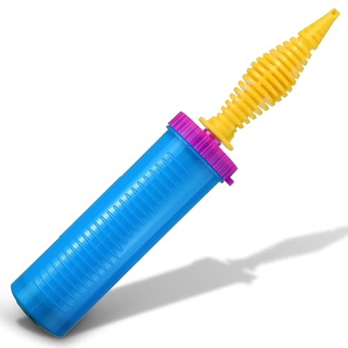 Manual Balloon Pump - Two Way Dual Action Inflator, Blue