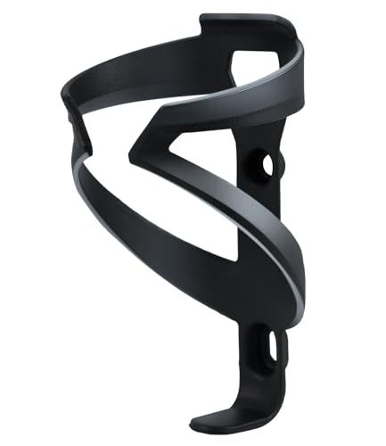 Bike Water Bottle Holder Matte Black Nylon Ultralight & Sturdy Cup