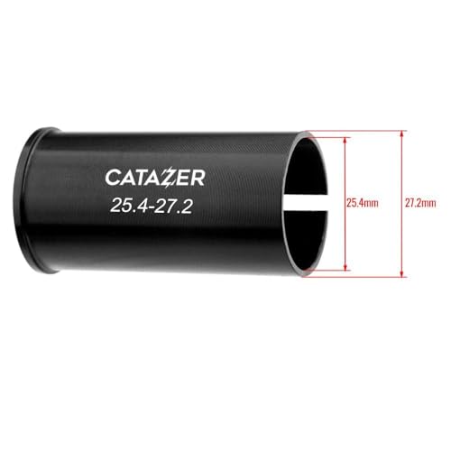 Bicycle Seatpost Shim Adapter - 25.4mm to 27.2mm, 60mm Length