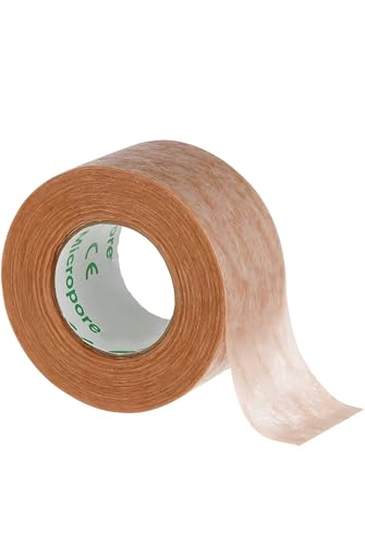 Micropore Tape - Tan, 1" Wide, 3 Count - Gentle Adhesive