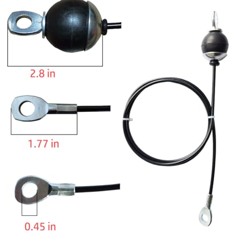 Heavy Duty Fitness Pulley Cable - 59-Inch Steel Wire Rope
