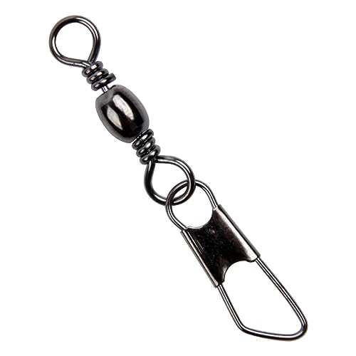 Barrel Swivel Fishing Snaps - Stainless Steel & Copper - #12 15lb - 50 Count