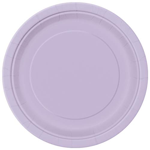 Lavender Round Dinner Plates - 9" Pack of 16 - Premium Quality