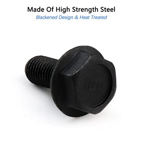 M8 x 18mm Bicycle Bottom Bracket Flanged Axle Bolt - 2 Pack
