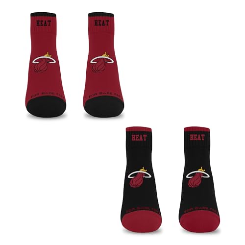 Miami Heat Kids 2-Pack Low Quarter Socks - Team Colors