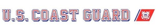 U.S. Coast Guard 18-Inch Window Strip Decal - Multicolor Vinyl