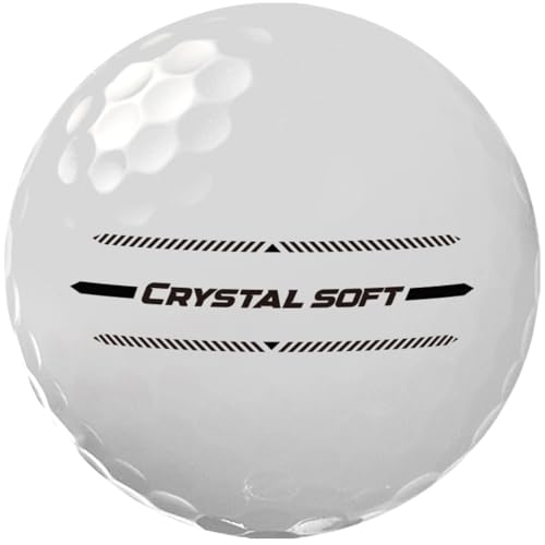 Volvik Crystal Soft Golf Balls White - 12 Pack, High Visibility, Soft Feel