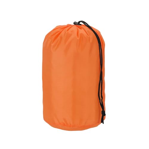 Waterproof Nylon Stuff Sack - Portable Drawstring Bag, 3x7 Inch Orange