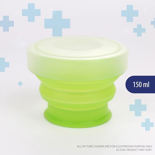 Collapsible Silicone Travel Cups - 2 Pack with Lids, Eco-Friendly
