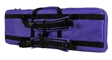 Double Carbine Case - 36 inch - Black with Purple Trim