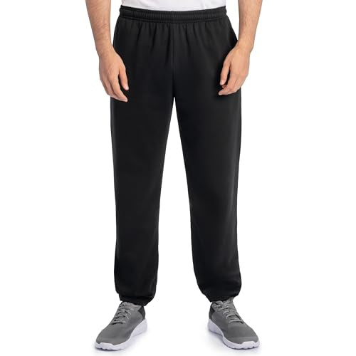 Eversoft Fleece Sweatpants with Pockets - Large, Black