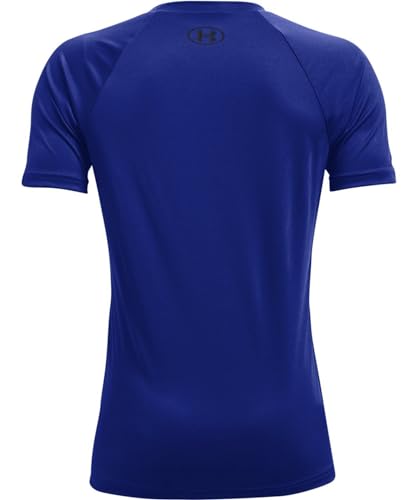 Boys' Tech Hybrid Printed Fill Short-Sleeve T-Shirt - Large Royal Blue/Black