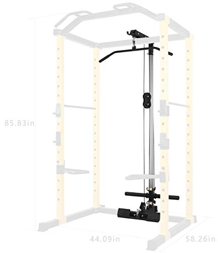 Adjustable Power Rack Attachment - Lat Pulldown V1 for Home Gym