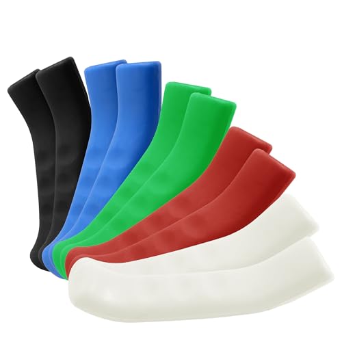 Bicycle Brake Lever Grip Protector Covers - 5 Pairs, 5 Colors