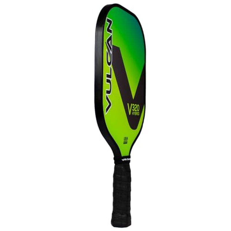 Vulcan | V320 Pickleball Paddle | Hybrid Performance | Polypropylene Core - Fiberglass Surface | USAP Approved | Lemon Lime