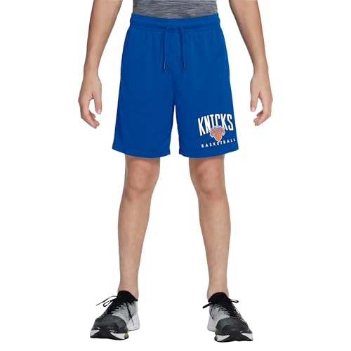 NBA Official Soft Air Mesh Basketball Shorts - New York Knicks, Size 7