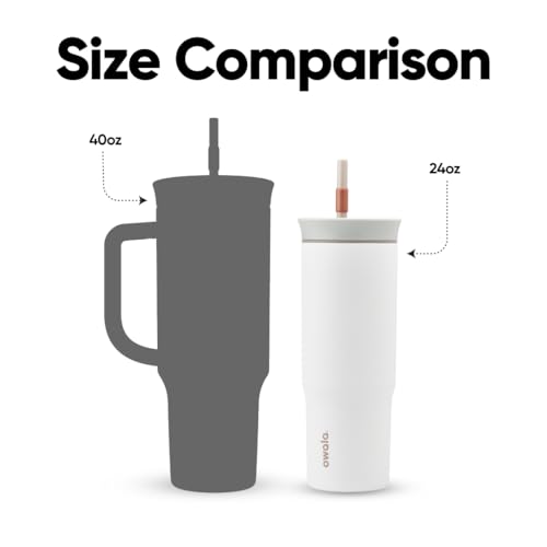 Owala 24 oz Stainless Steel Water Bottle with Removable Straw - Iced Tea Tumbler
