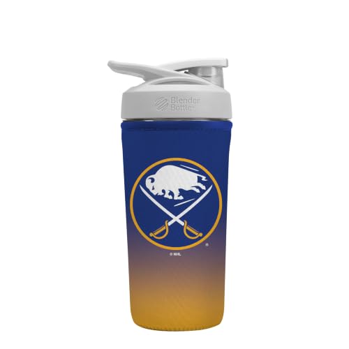 NHL Hockey Protein Blender Shaker Bottle Sleeve - Buffalo Sabres