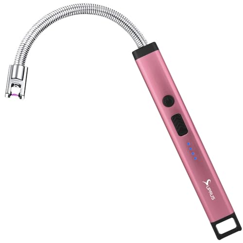 Rechargeable Candle Lighter - Electric Arc with Safety Features - Pink