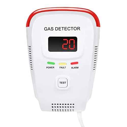 Gas Leak Detector for Home ? Natural Gas, Propane, Methane, Butane, LPG, LNG Alarm ? Plug-in Combustible Gas Monitor & Safety Sensor for Kitchen, RV, Camper, Trailer