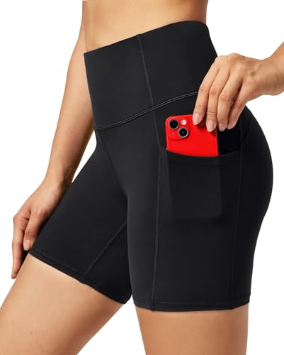 Ewedoos Women’s Biker Shorts - High Waist Tummy Control with 3 Pockets