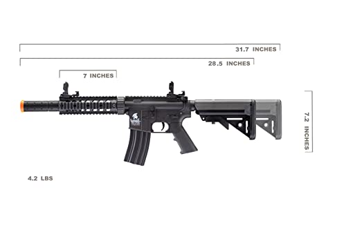 Durable Airsoft Gun M4 AEG Rifle - Black Variant with Charger & Battery