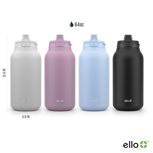 Ello Hydra 64oz Half Gallon Vacuum Insulated Stainless Steel Jug,