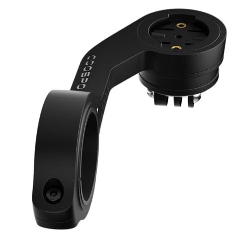 CooSpo MT5S Bike Computer Out Front Mount with Adapter for Garmin & GoPro, 25.4/31.8mm Handlebar