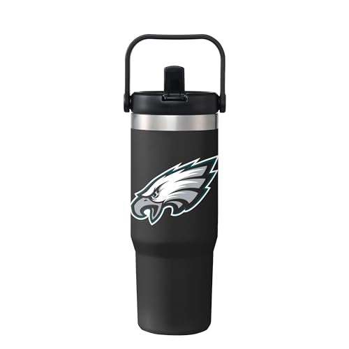 Insulated Travel Mug with Straw - 30oz Team Logo Tumbler