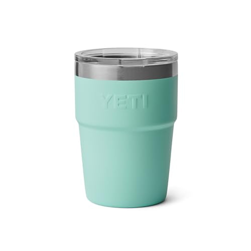 YETI Rambler 16 oz Stackable Tumbler Seafoam - Vacuum Insulated Stainless Steel with MagSlider Lid
