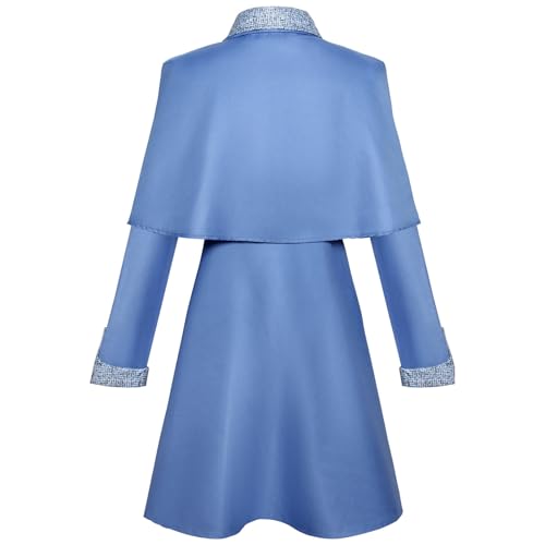 Blue Fleur Delacour Cosplay Dress with Hat & Cape - Small