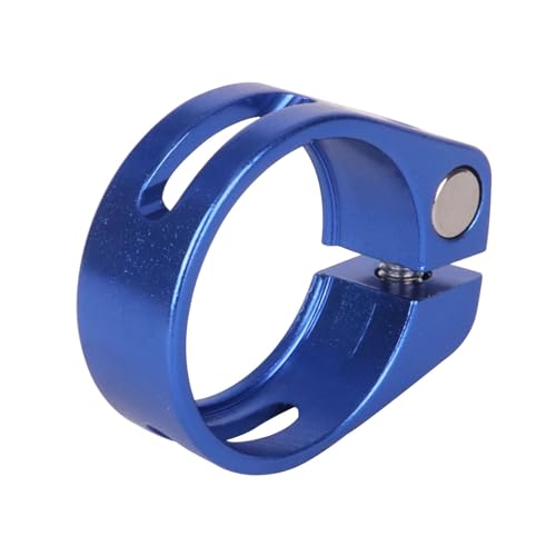 Aluminum Alloy Bike Seatpost Clamp - 31.8mm - Blue