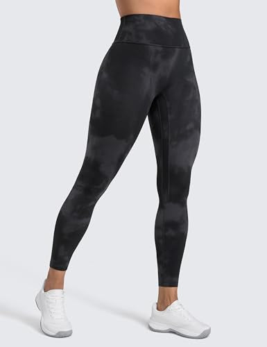 CRZ YOGA Secretsculpt 25" Leggings Small Black Tie Dye Activewear