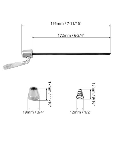 Replacement Rear Wheel Skewer for Indoor Bike Trainers - 2 Pcs